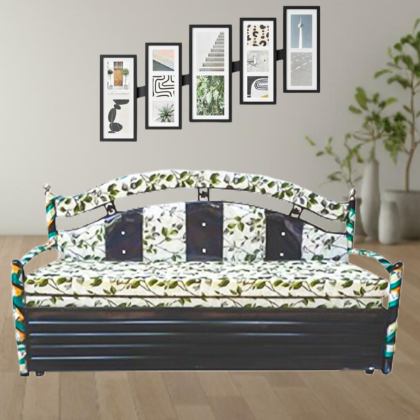 Sofa Cum Bed Black Coating (6*6)