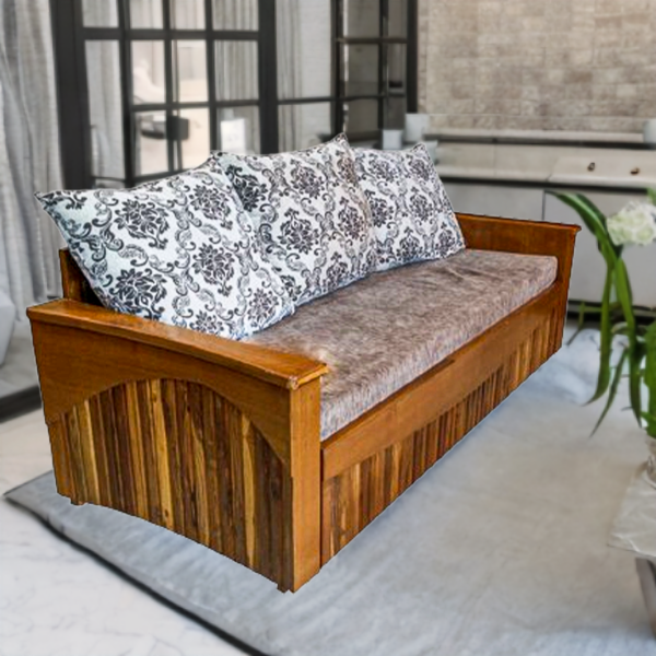 Sofa cum bed teak wood (6*5)