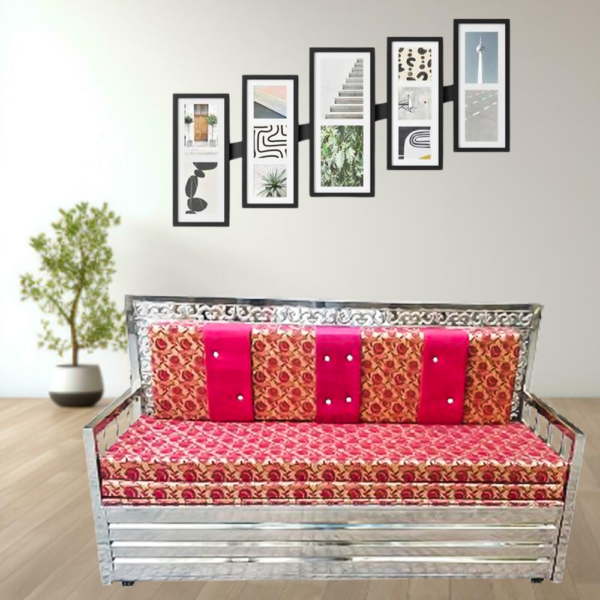 Sofa Cum Bed Steel (6*6)