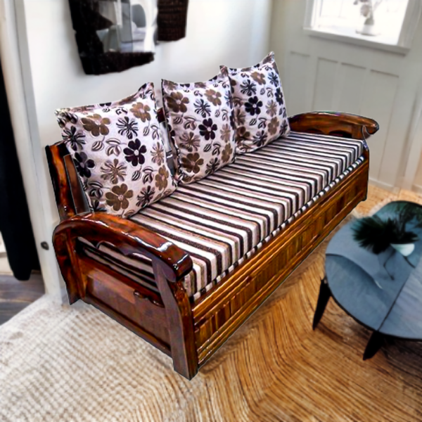 Sofa cum bed teak wood (6*5)