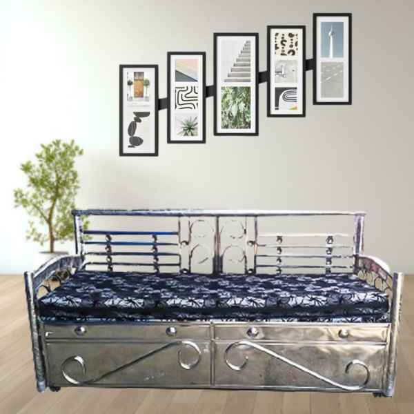 Sofa cum bed steel (6*5)