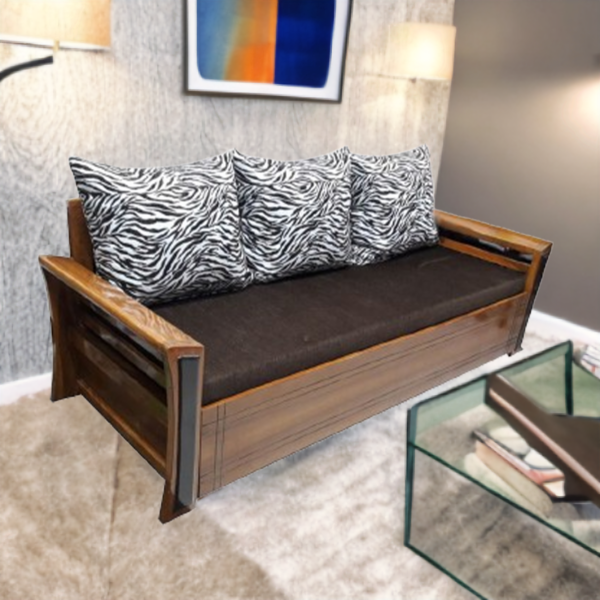 Sofa cum bed teak wood (6*5)