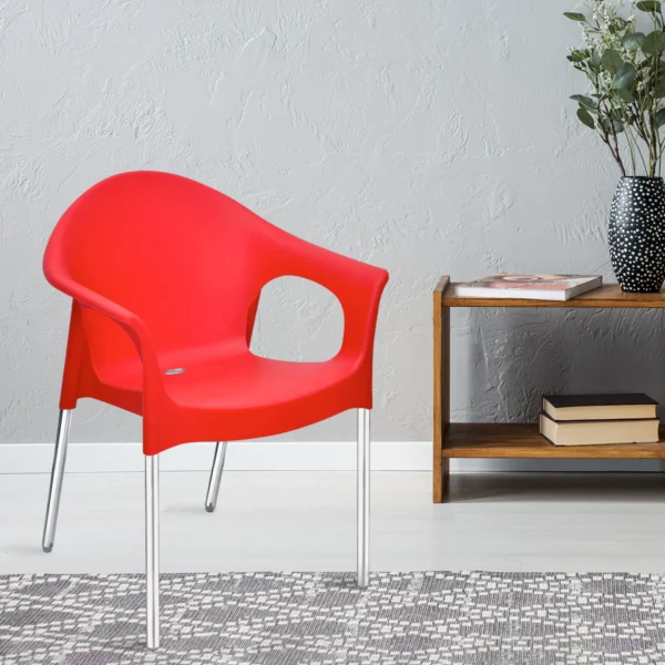 Nilkamal Novella 09 Chair (Bright Red )