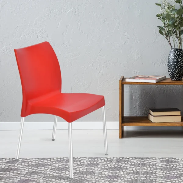 Nilkamal Novella 07 Chair (Bright Red)