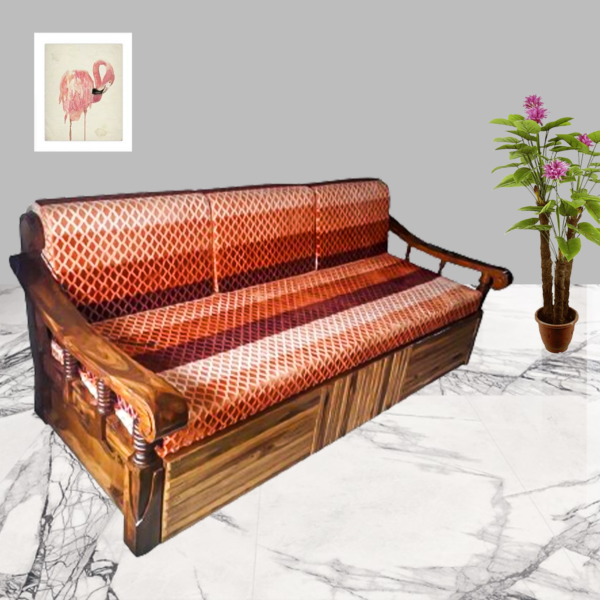 Sofa cum bed teak wood (6*5)