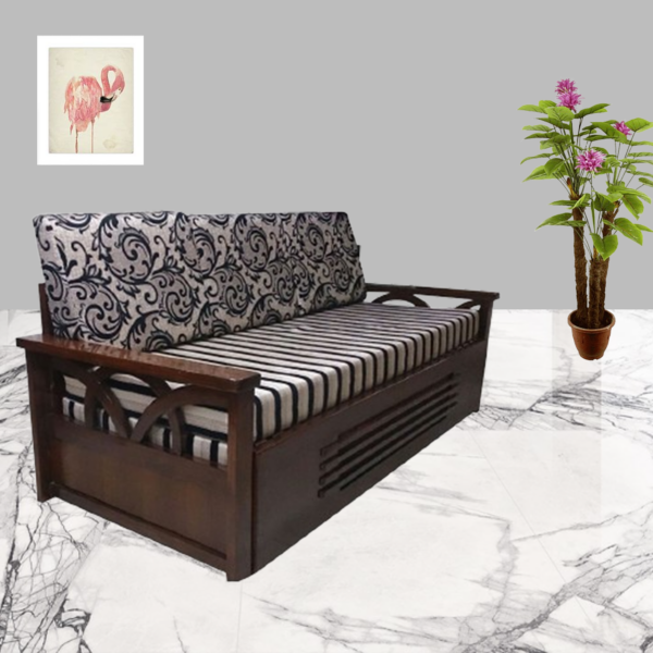 Sofa cum bed teak wood (6*5)