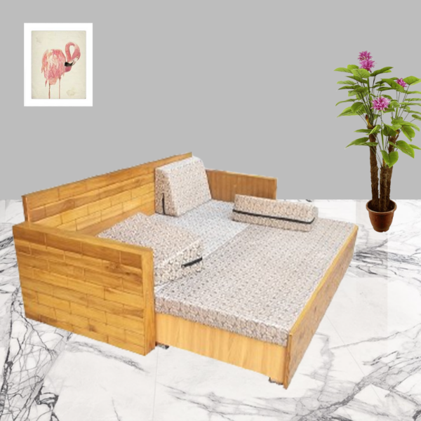 Sofa Cum Bed Teak Wood (6*5)