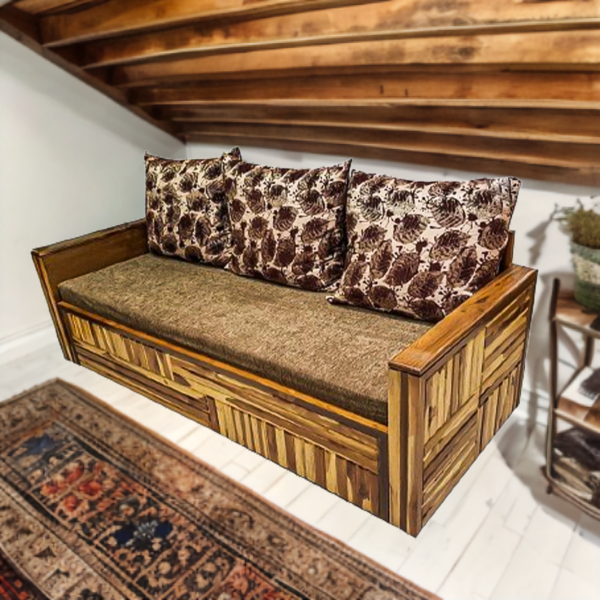 Sofa cum bed teak wood (6*5)