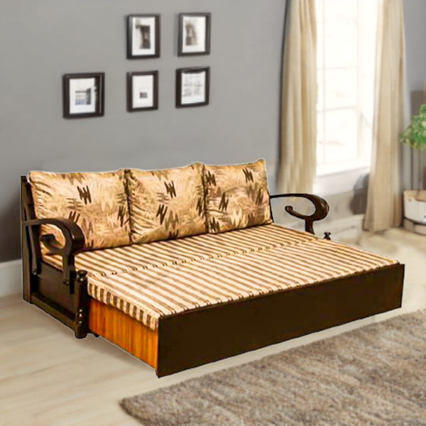 Sofa cum bed teak wood (6*5)