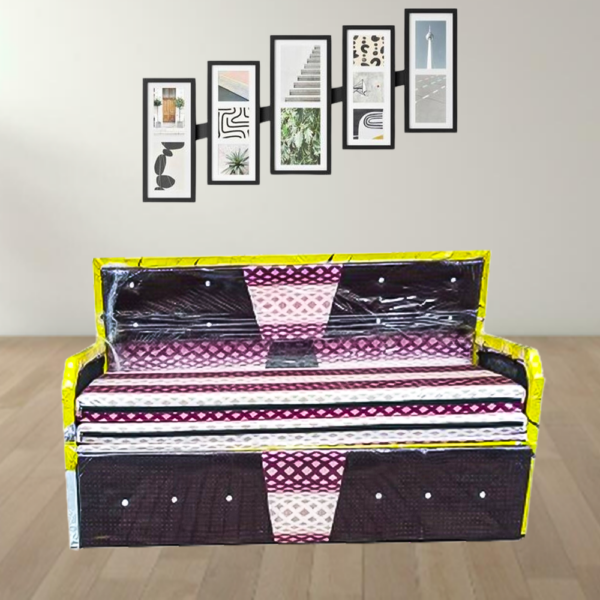 Sofa Cum Bed Black Coating (6*5)