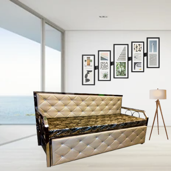 Sofa cum bed steel (6*5)