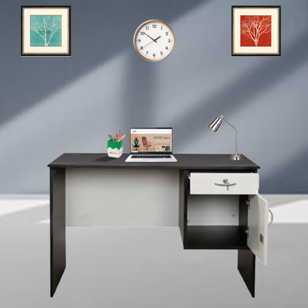 Office desk (Wenge / white)