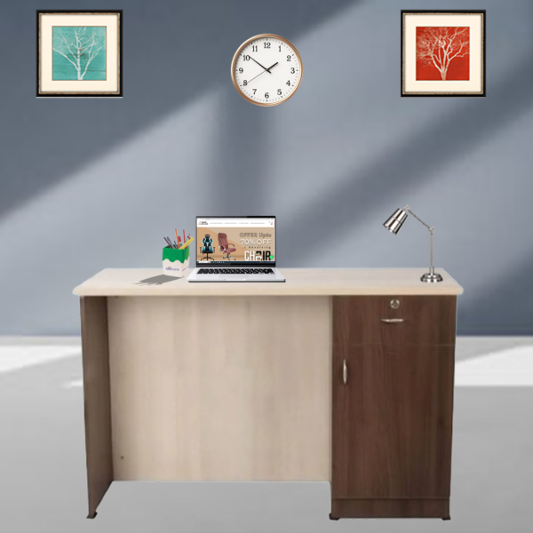 Office desk 3X2 (Brown / light Jungle wood)